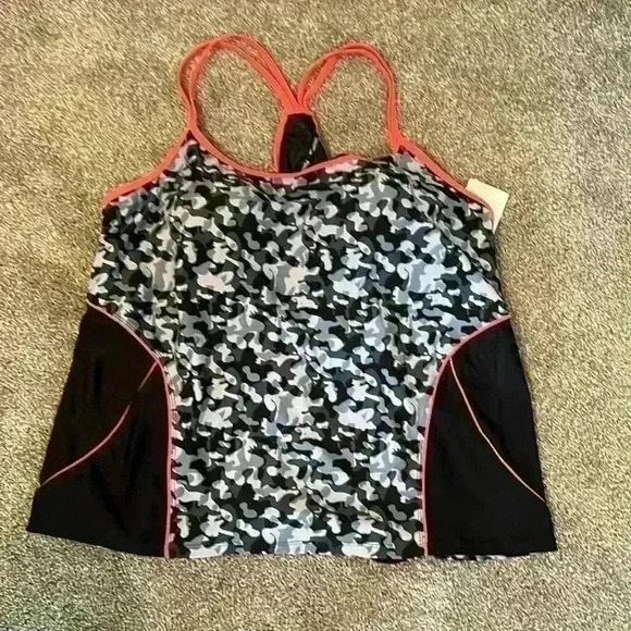 SWIMSUITS for all Camo Print Spaghetti Strap Top Size 24 NEW NWT - Picture 1 of 5